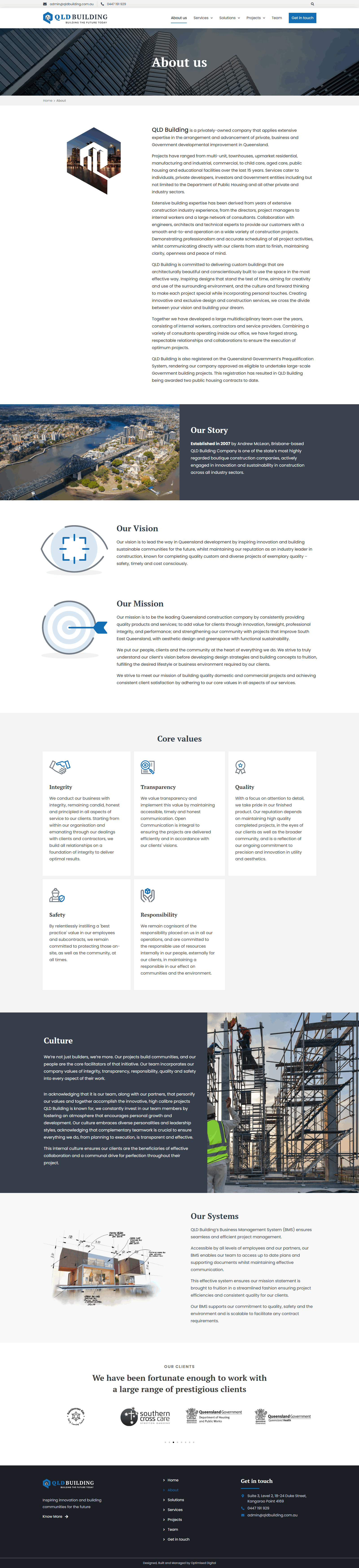 Qld Build website preview